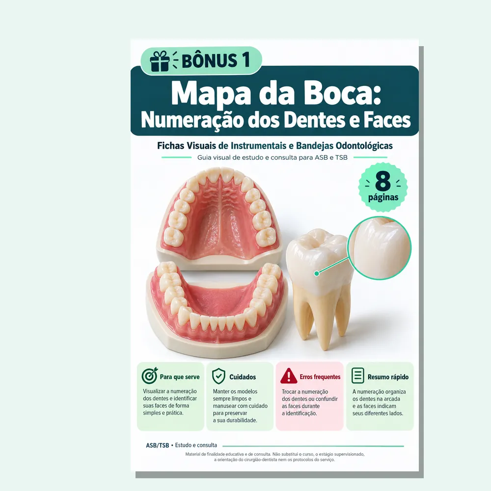 Mapa de la Boca: Numeración de los Dientes y Caras