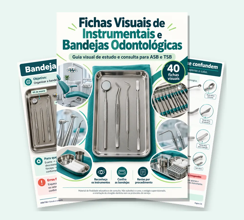 40 Fichas Visuales de Instrumental y Bandejas Odontológicas